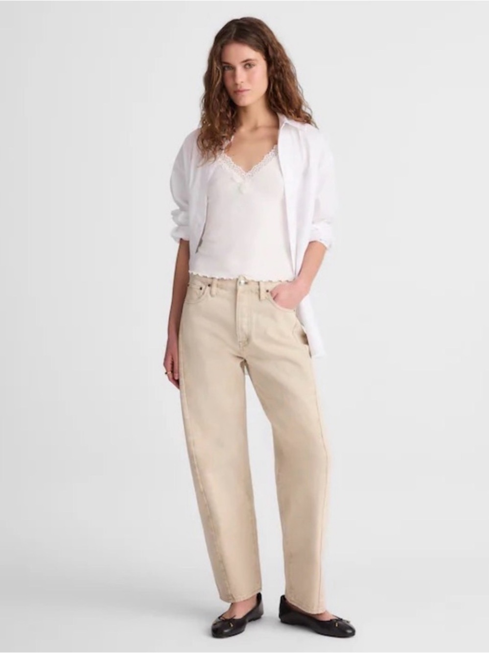 Madewell Pieced Barrel leg jeans 27